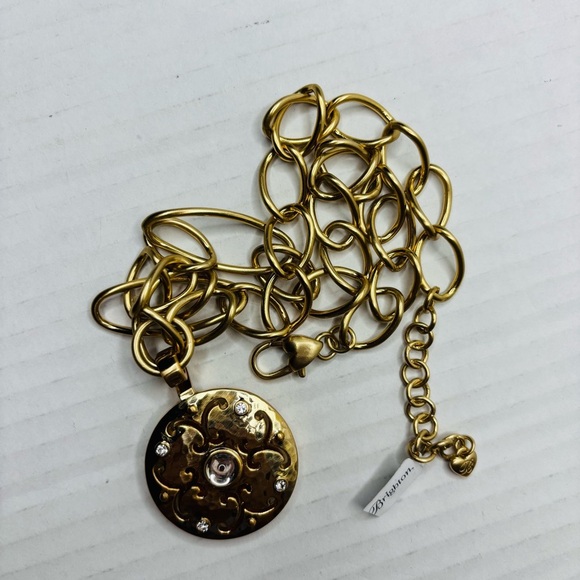 New BRIGHTON Versailles Gold Saturn Reversible Necklace - Picture 4 of 5